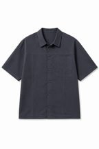 Box Fit Short Sleeve Shirt – Charcoal Gray