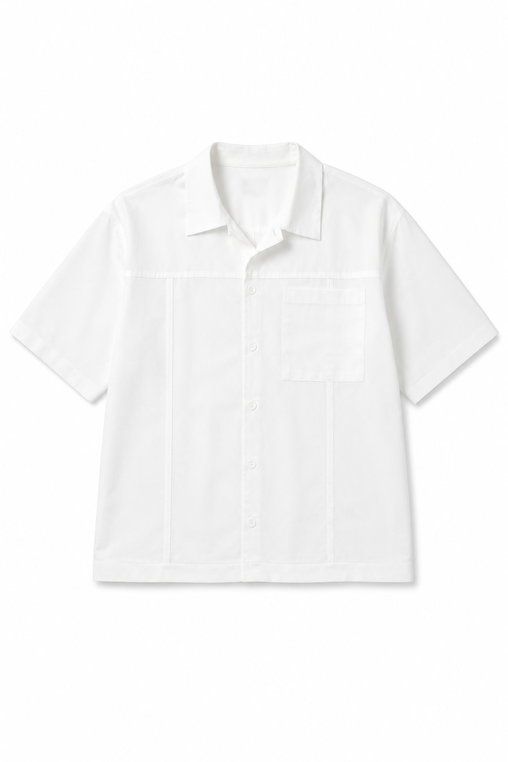 Box Fit Short Sleeve Shirt – White