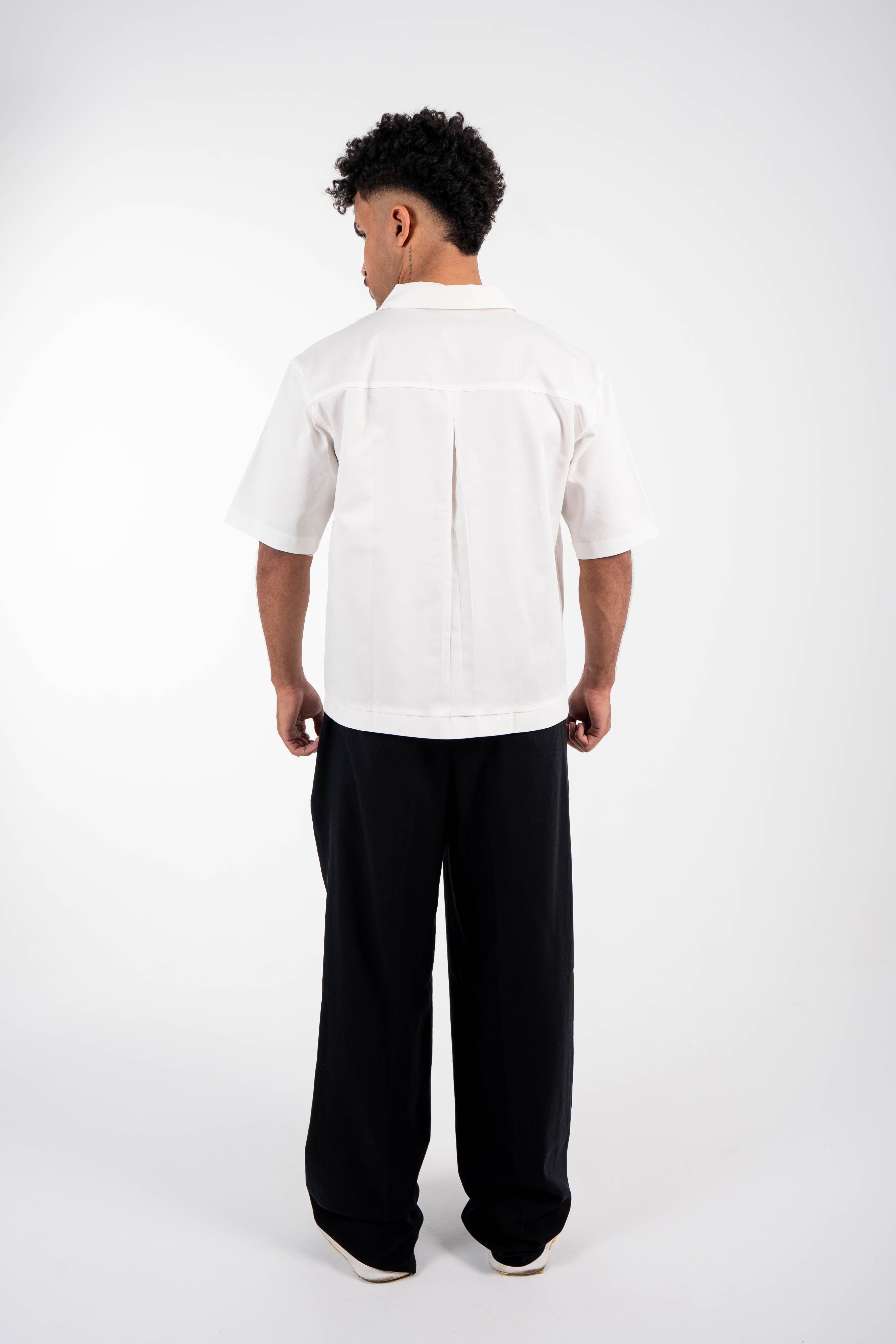 Box Fit Short Sleeve Shirt – White