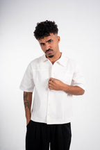Box Fit Short Sleeve Shirt – White