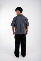 Box Fit Short Sleeve Shirt – Charcoal Gray